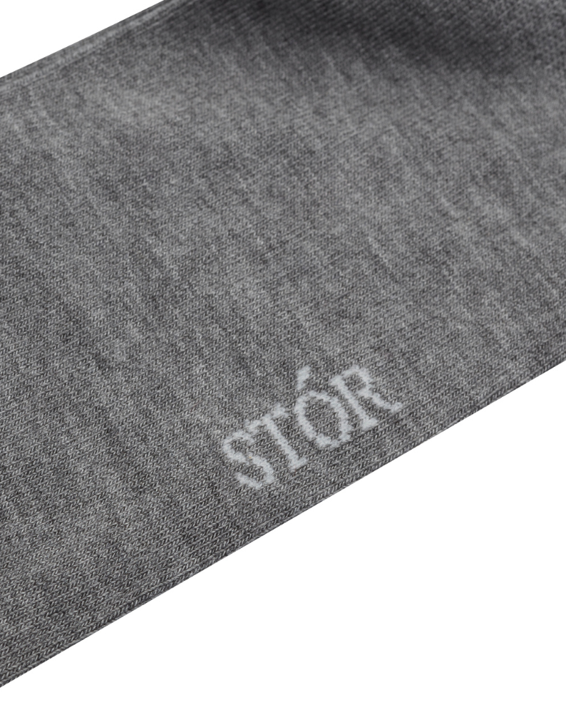 STÓR Bamboo Ankle Socks 2-Pack - Grey