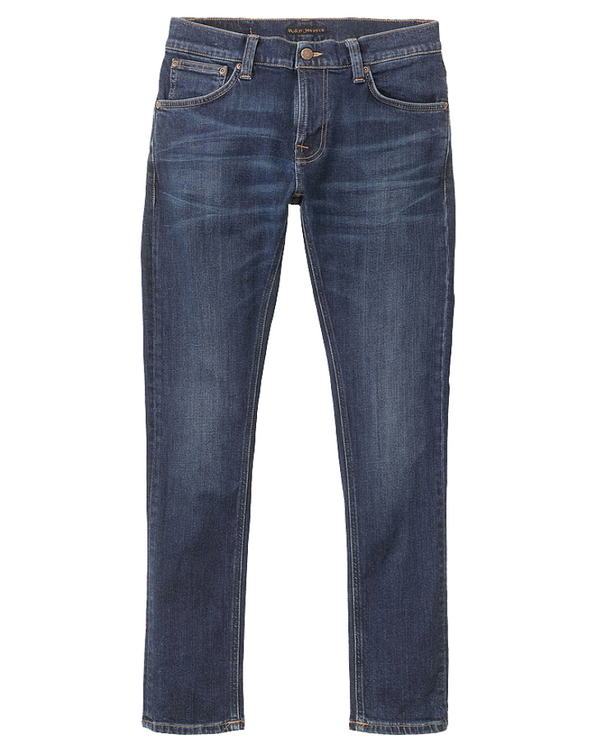 Nudie Jeans Tight Terry - Tight Fit Organic Jeans - Dark Steel Blue