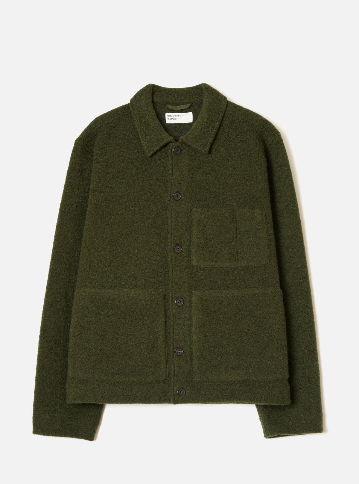 Universal Works Uniform Fleece Jacket - Olive