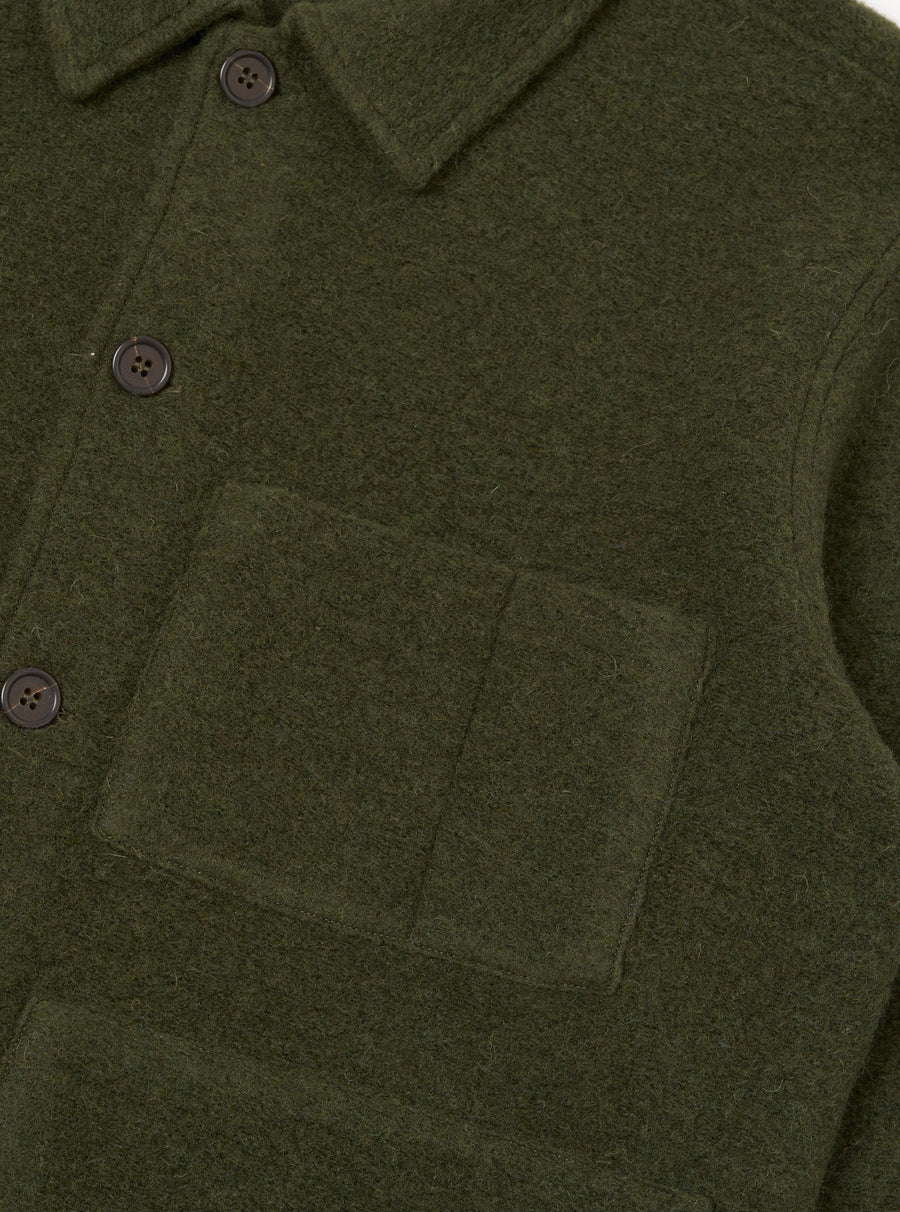 Universal Works Uniform Fleece Jacket - Olive