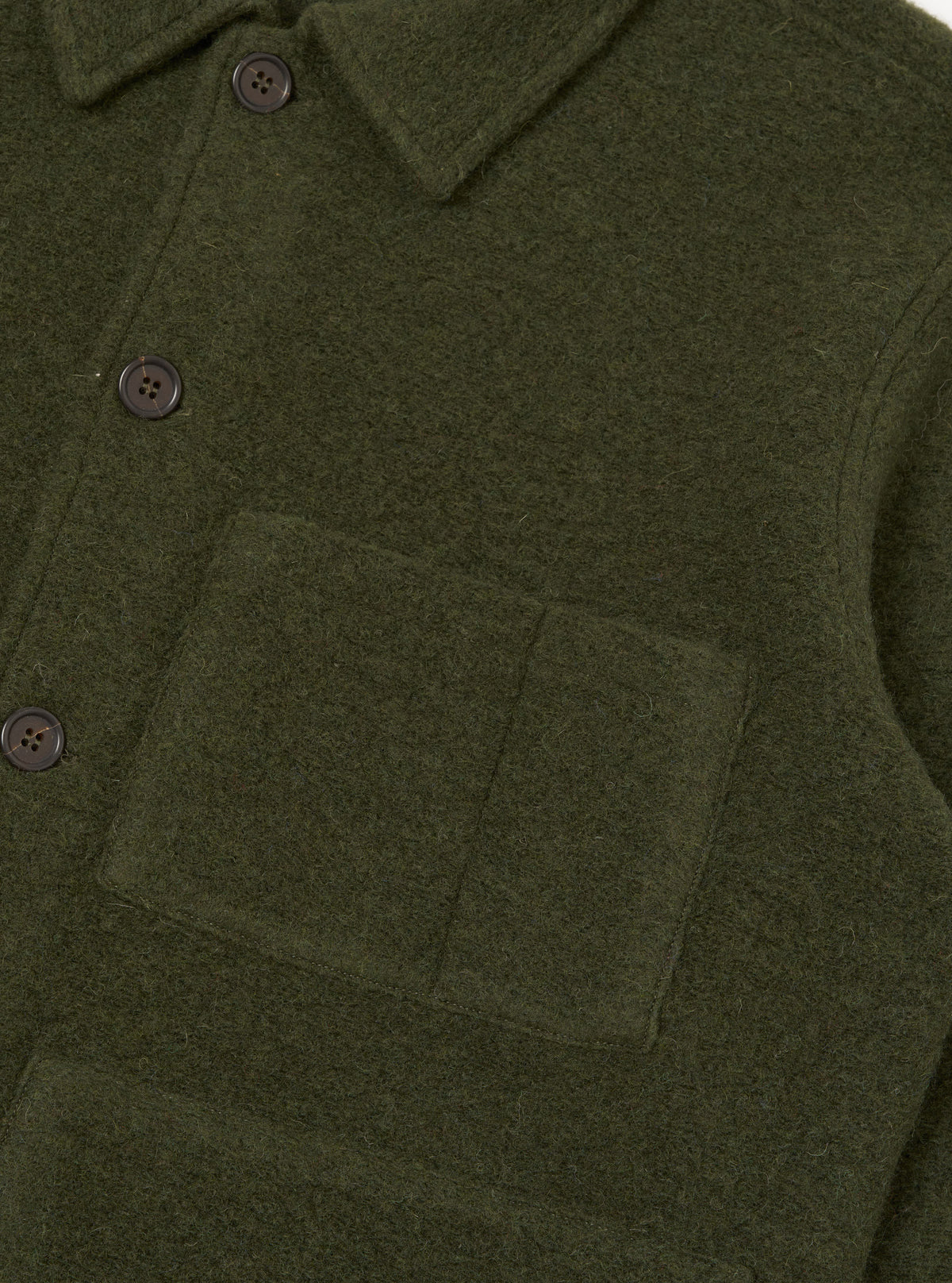 Universal Works Uniform Fleece Jacket - Olive