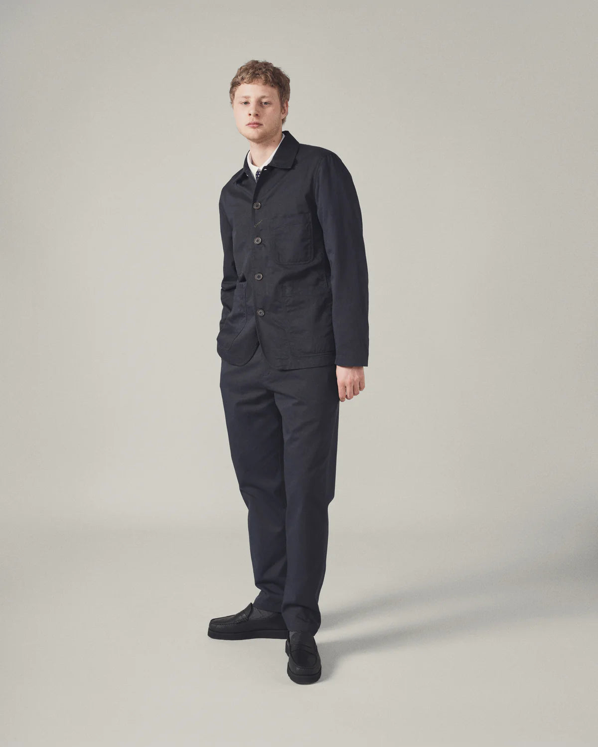 Universal Works Bakers Jacket - Twill Navy