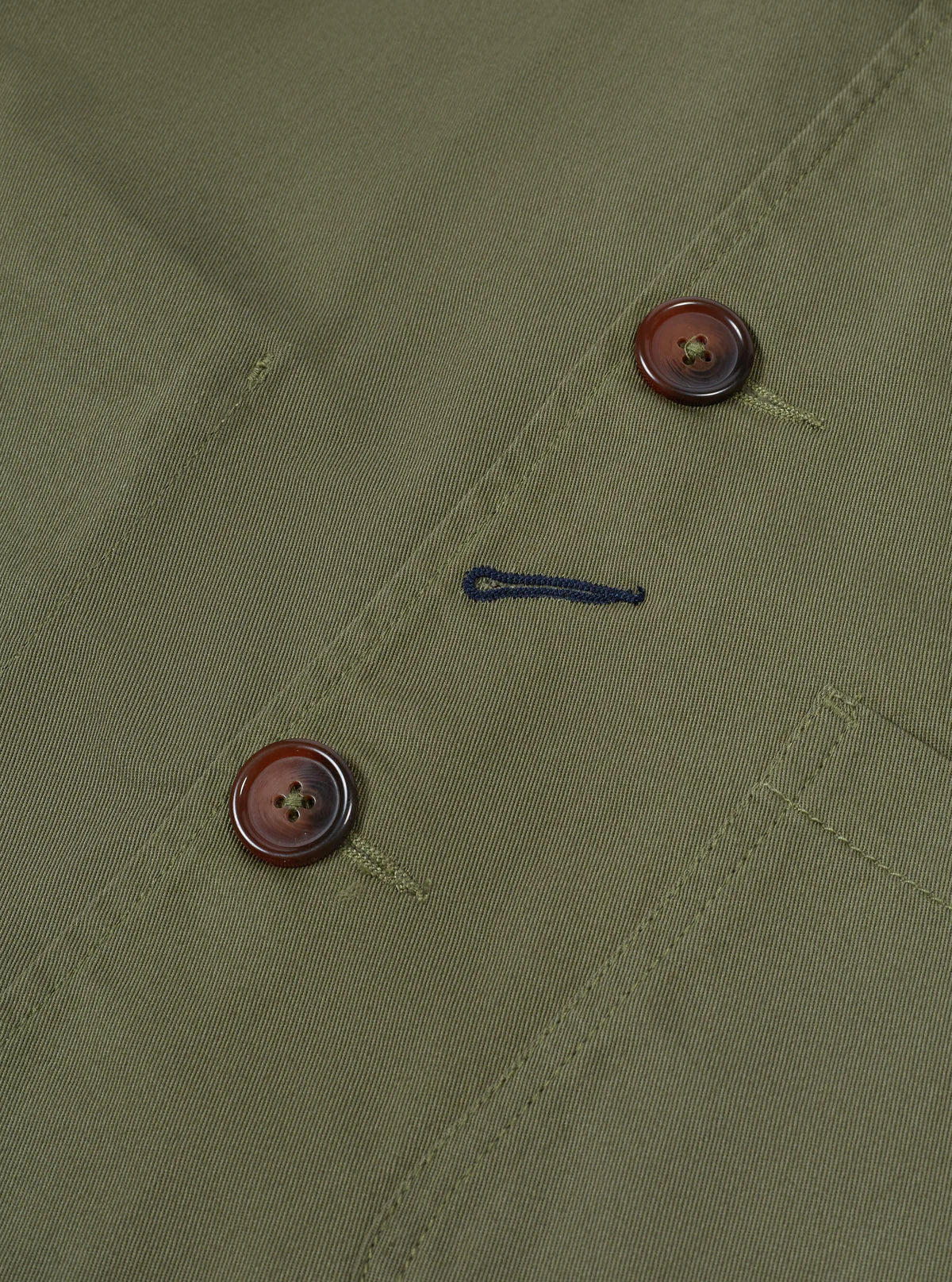 Universal Works Bakers Jacket - Twill Light Olive