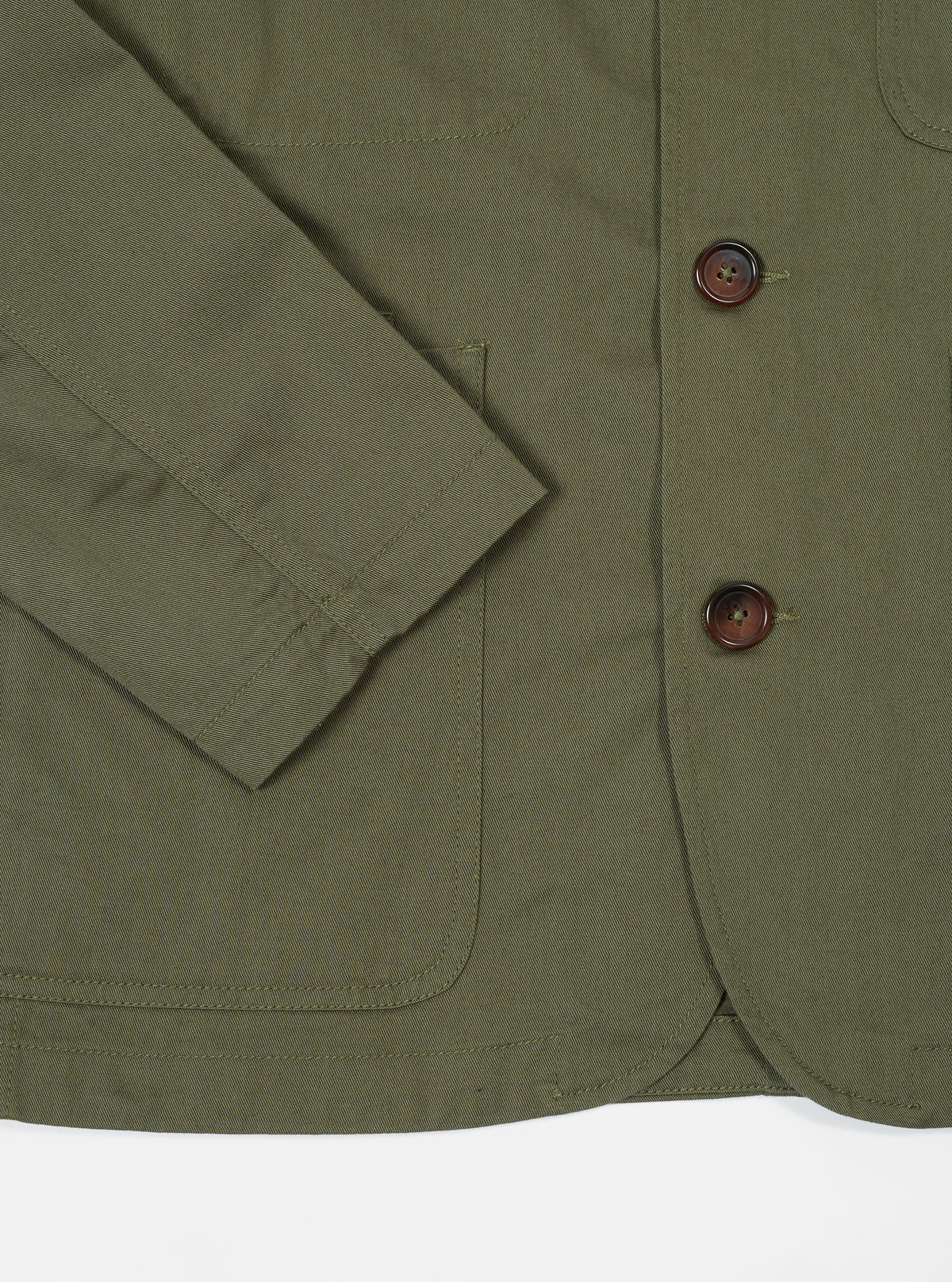 Universal Works Bakers Jacket - Twill Light Olive