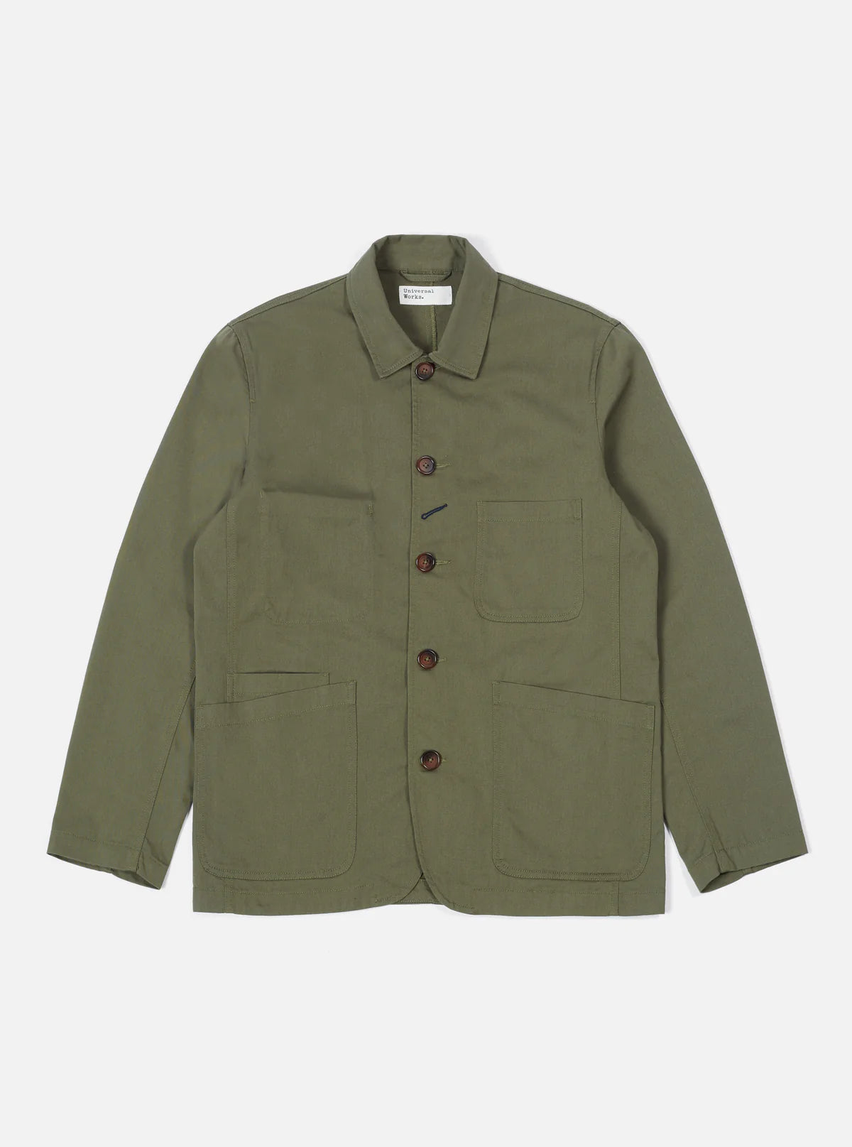 Universal Works Bakers Jacket - Twill Light Olive