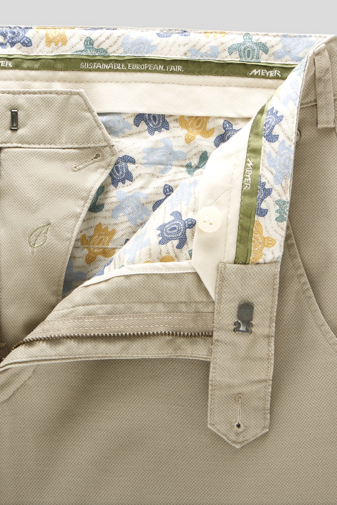 Meyer Modern Fit 'Bonn' Trousers - Beige