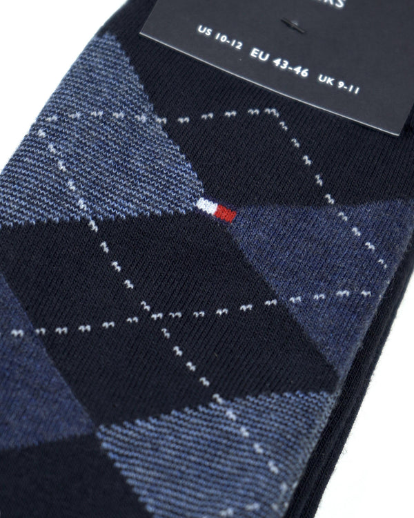 Tommy Hilfiger 2-Pack Diamond Pattern Socks - Navy