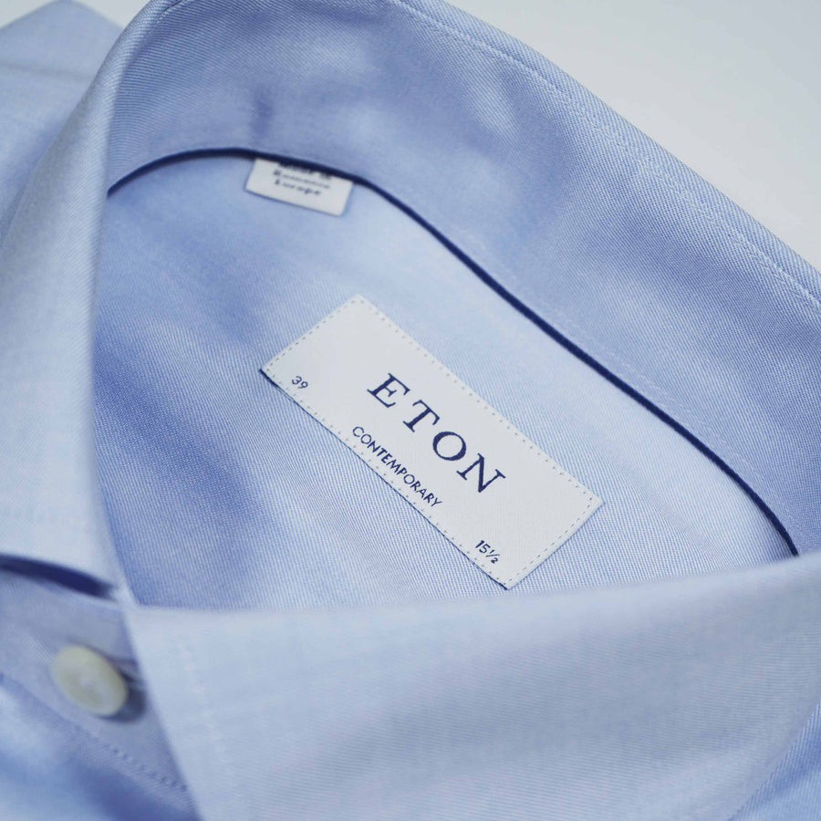 Eton Contemporary Fit Double Cuff Shirt – Blue