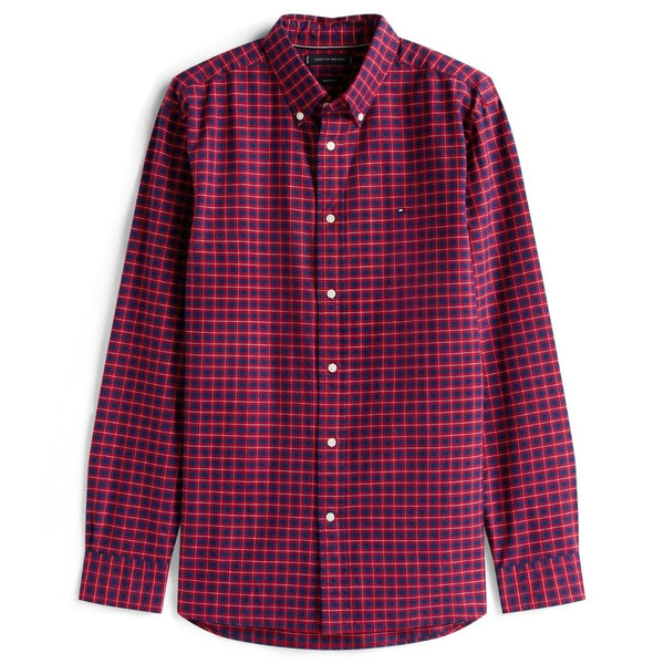 Tommy Hilfiger Heritage Oxf Seas Check Shirt - Red