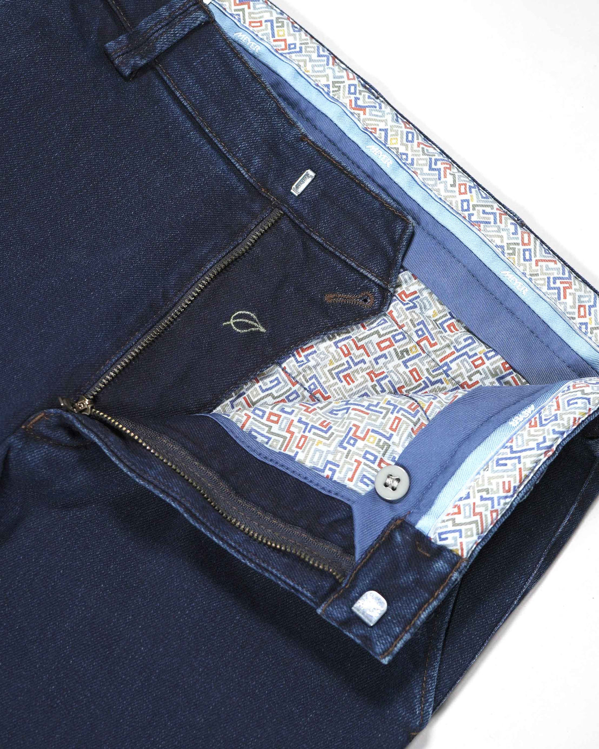 Meyer &#39;Bonn&#39; Denim Look Trousers - Blue