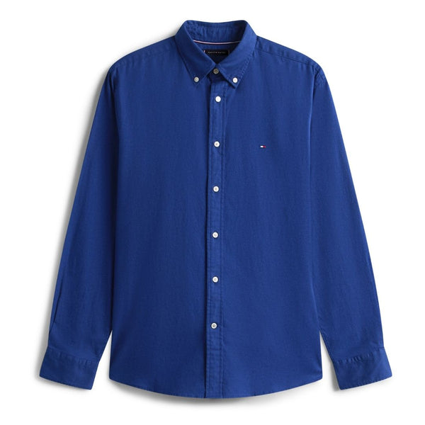 Tommy Hilfiger Flex Flannel Solid Shirt - Blue