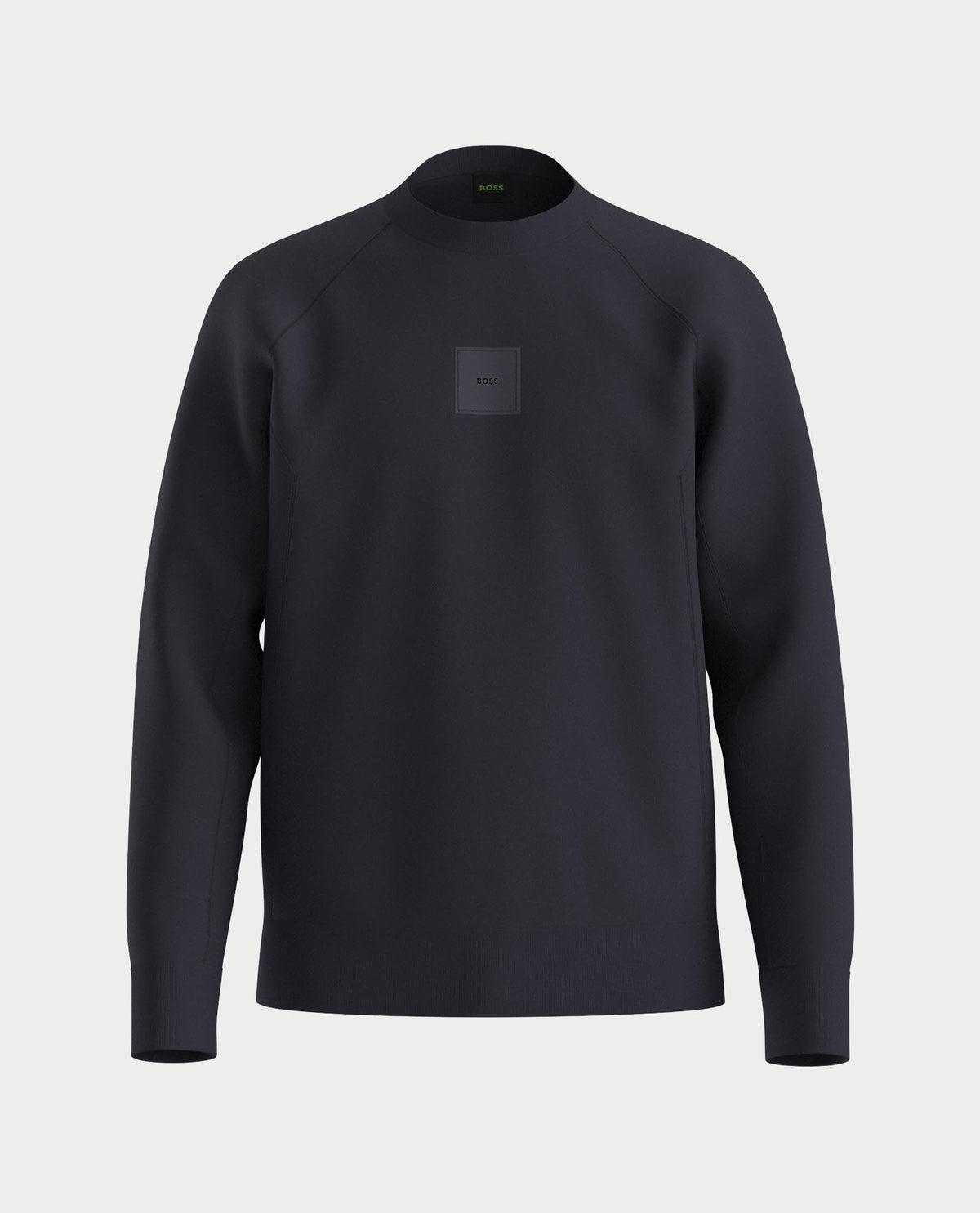 Boss Cotton-blend sweatshirt with stretch - Blue