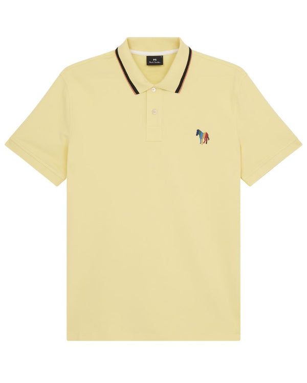 Paul Smith Reg Fit Polo Zebra Embroidered - Yellow