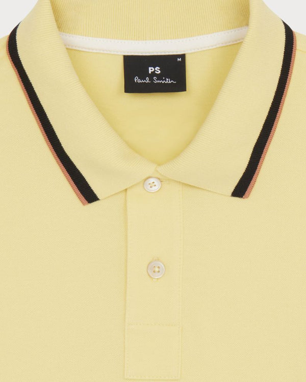 Paul Smith Reg Fit Polo Zebra Embroidered - Yellow