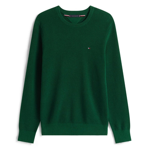 Tommy Hilfiger Essential Structure Crew Knit - Green