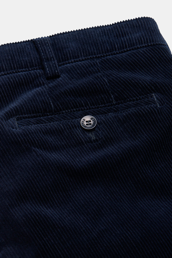Meyer 'Roma' Soft Corduroy Trousers - Navy
