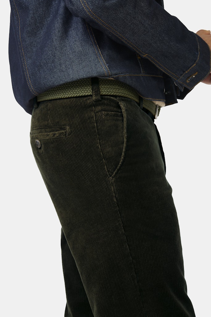 Meyer &#39;Roma&#39; Soft Corduroy Trousers - Green