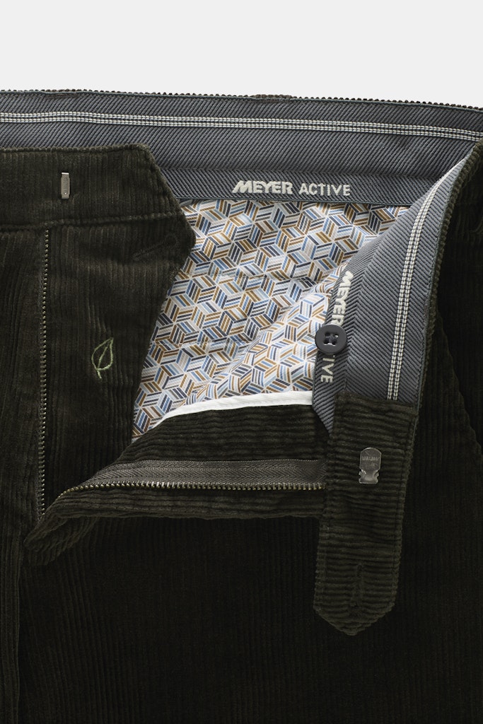 Meyer &#39;Roma&#39; Soft Corduroy Trousers - Green