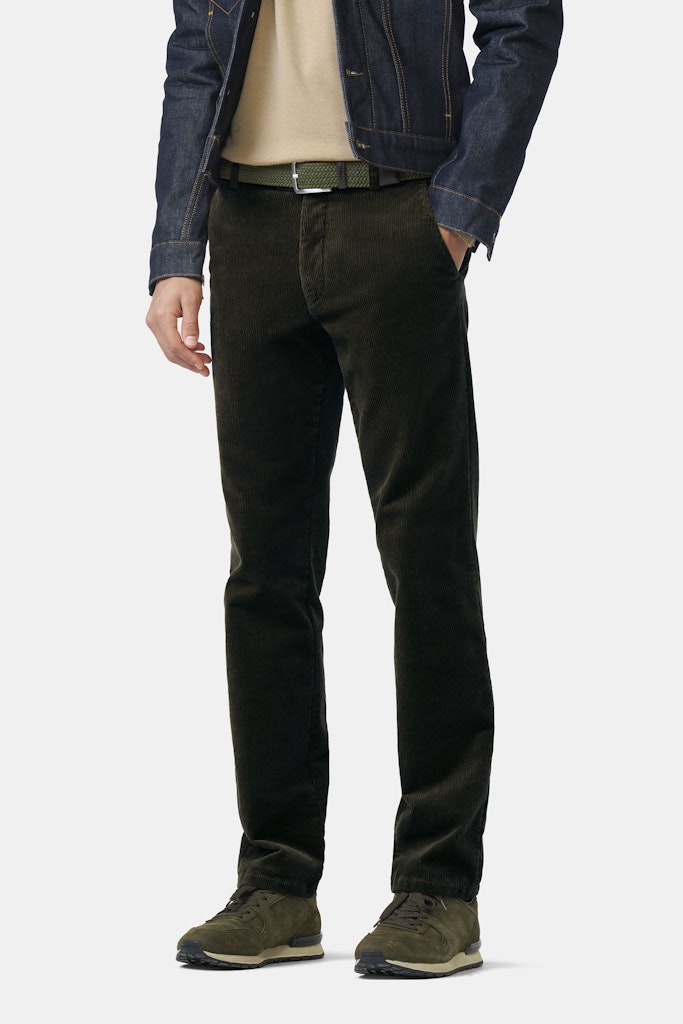 Meyer &#39;Roma&#39; Soft Corduroy Trousers - Green