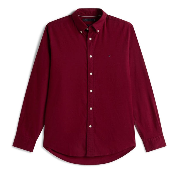 Tommy Hilfiger Flex Flannel Solid Shirt - Red