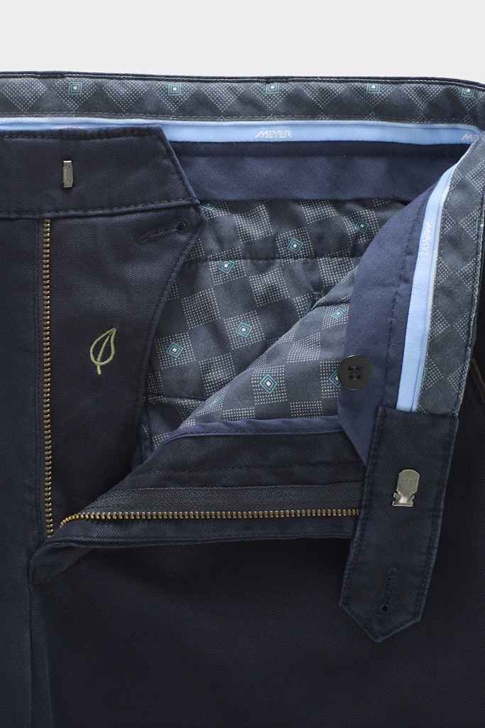 Meyer New York Organic Cotton Chino Trousers – Navy
