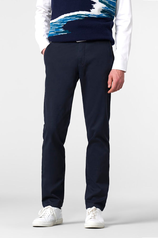 Meyer 'New York' Organic Cotton Chino - Navy