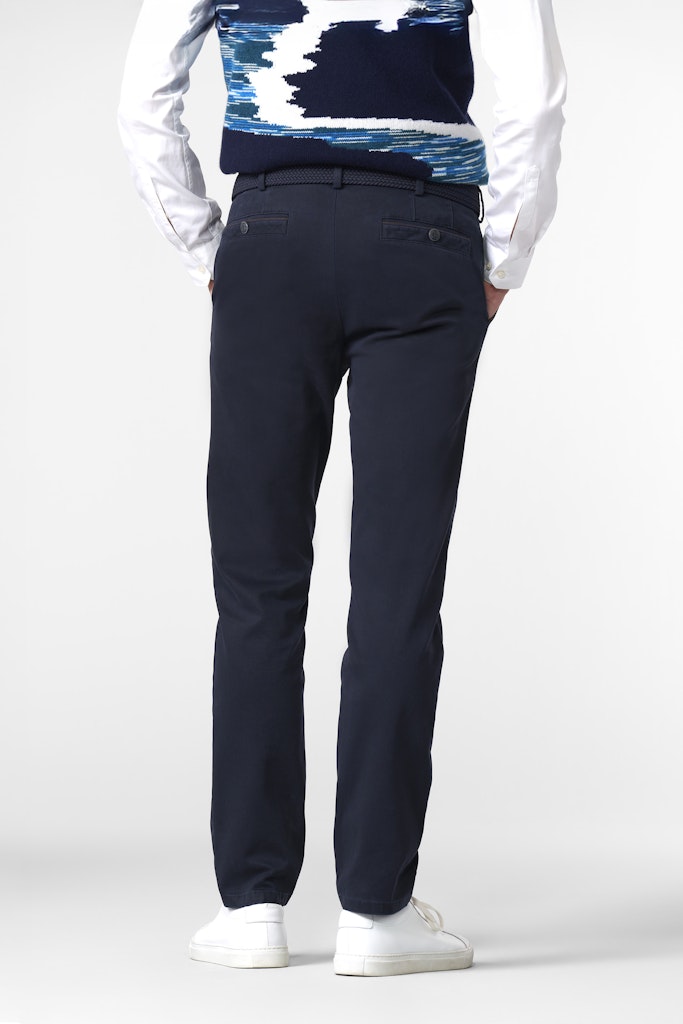 Meyer New York Organic Cotton Chino Trousers – Navy
