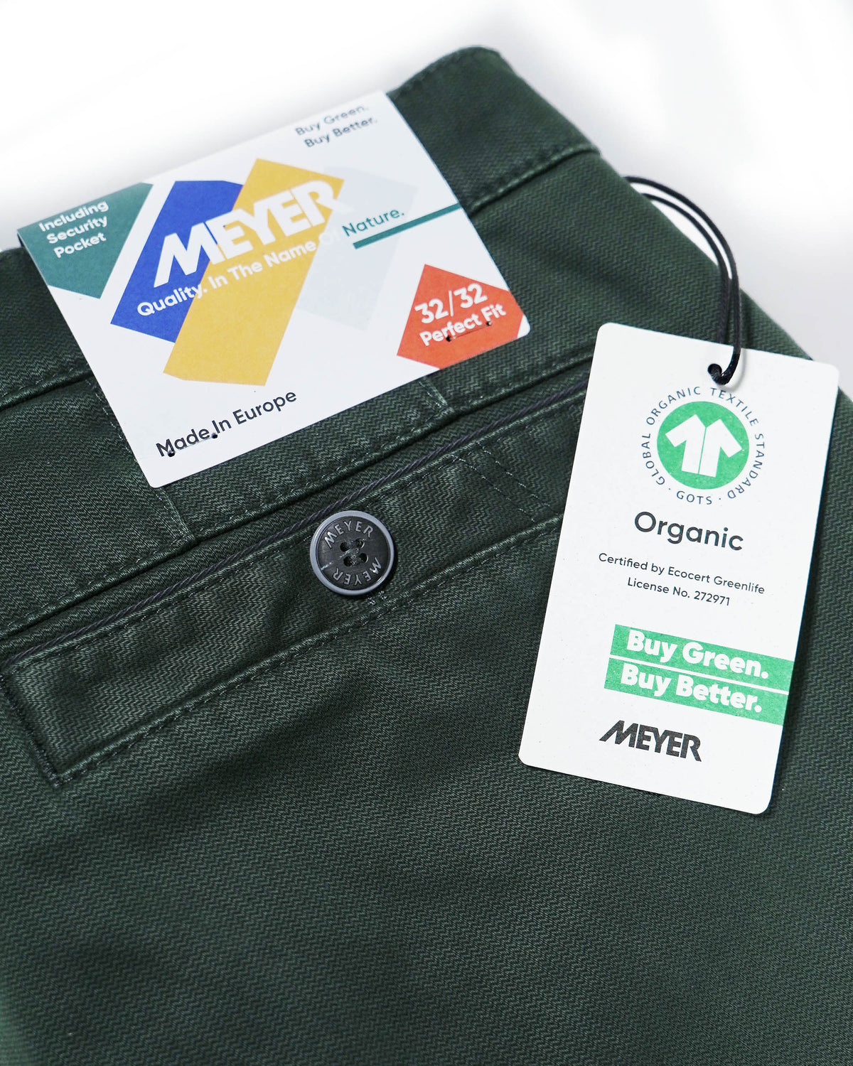 Meyer &#39;New York&#39; Trousers - Green