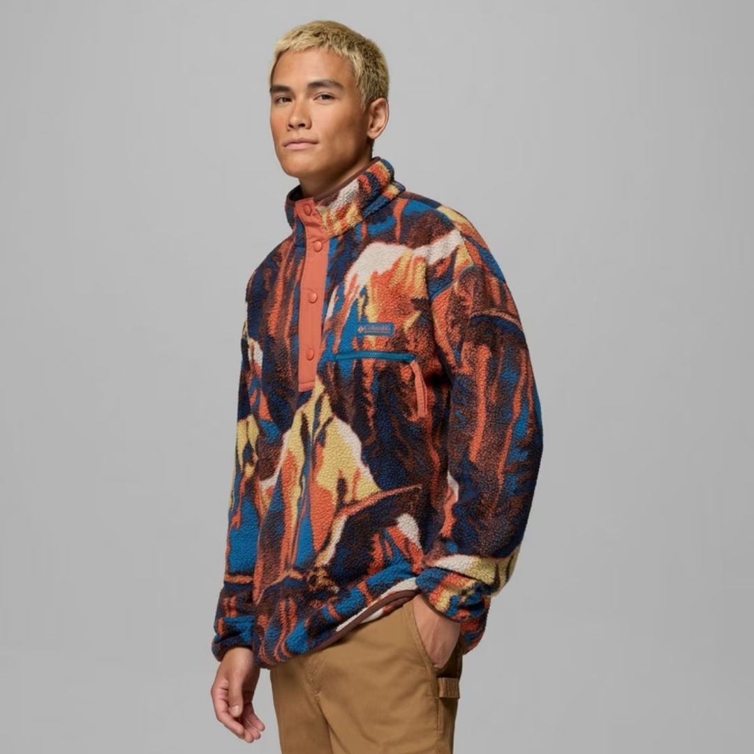 Columbia Helvetia™ II Printed Half Snap Fleece - Brown