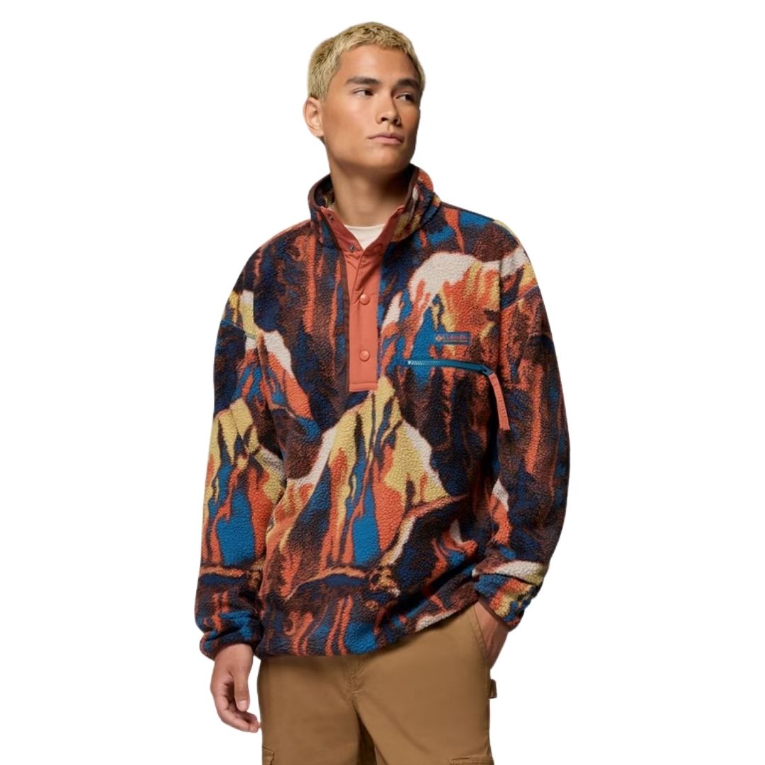 Columbia Helvetia™ II Printed Half Snap Fleece - Brown