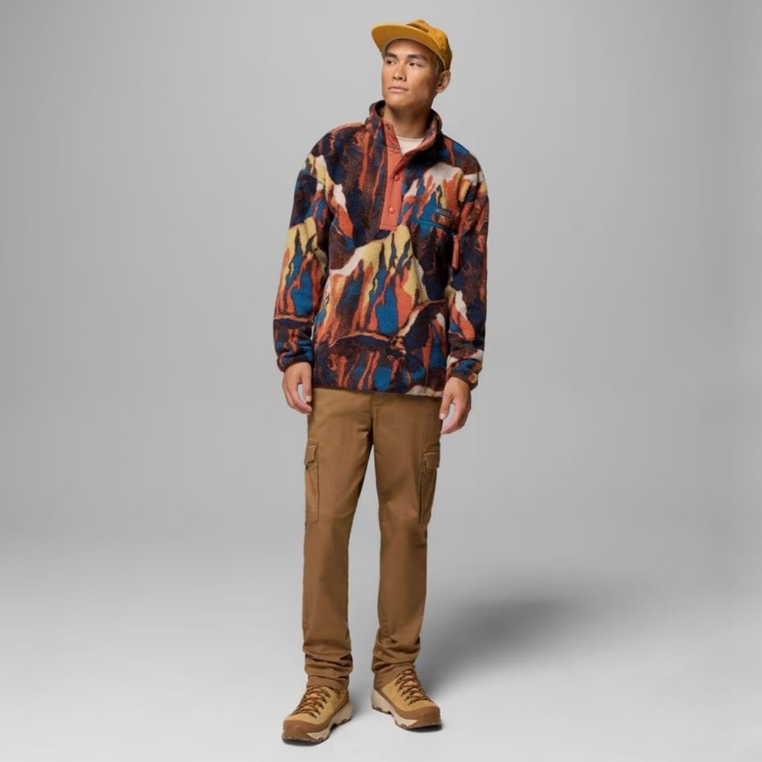 Columbia Helvetia™ II Printed Half Snap Fleece - Brown