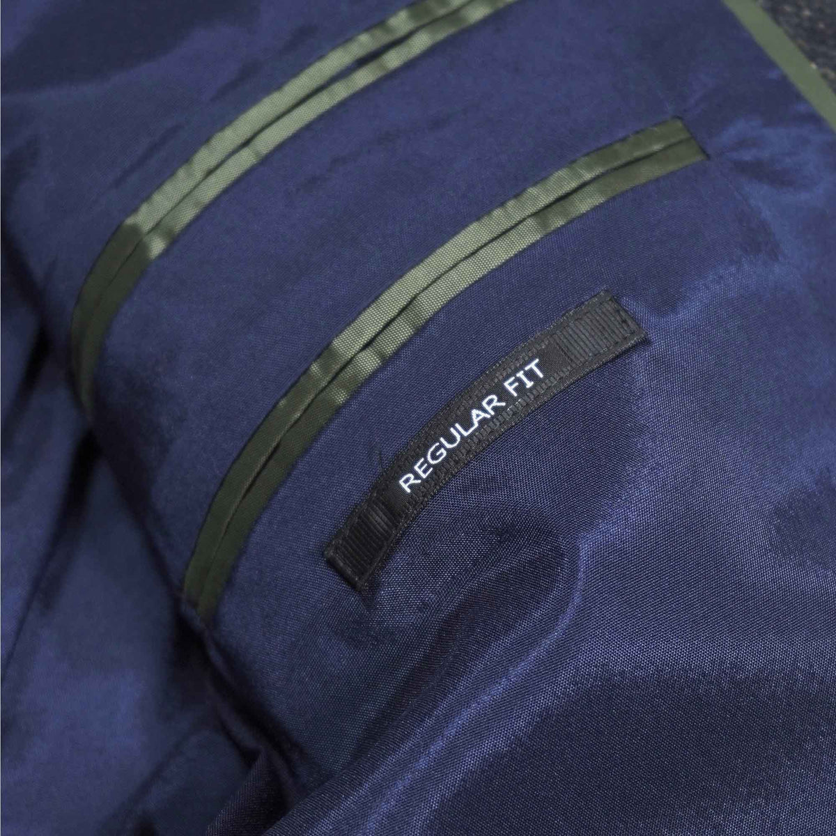 Roy Robson Wool and Silk Mix Checked Jacket - Green