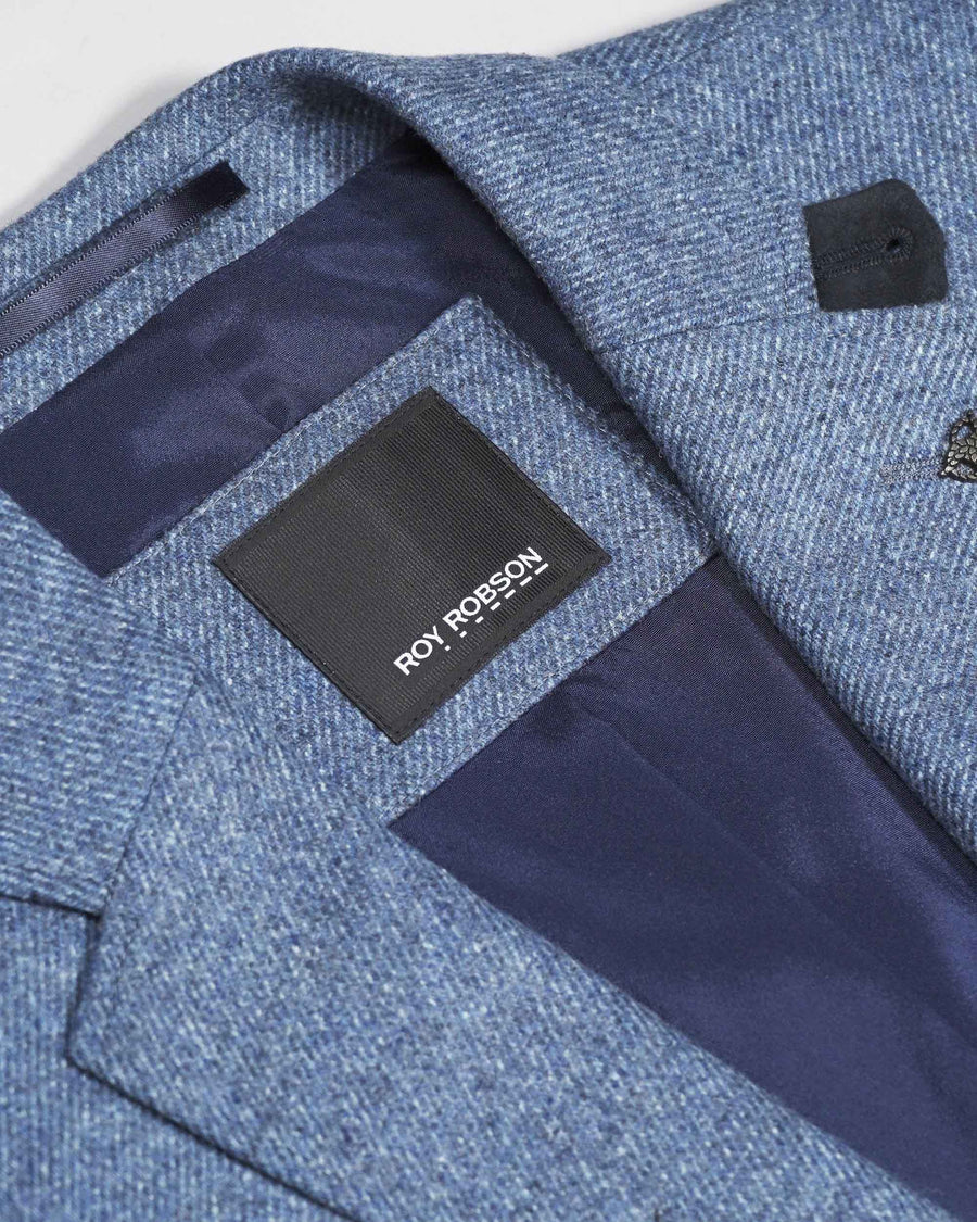 Roy Robson Fleck Two-Button Blazer - Navy