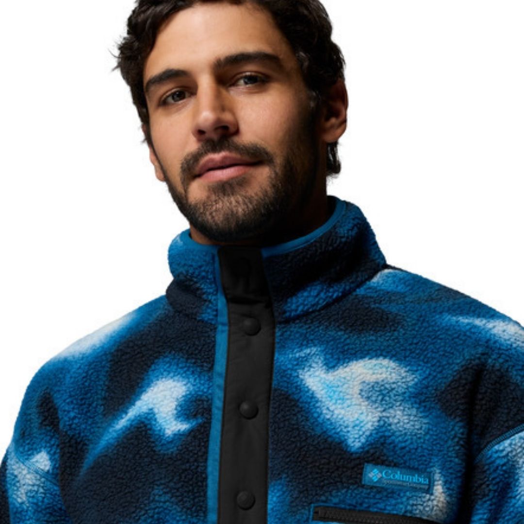 Columbia Helvetia™ II Printed Half Snap Fleece - Blue