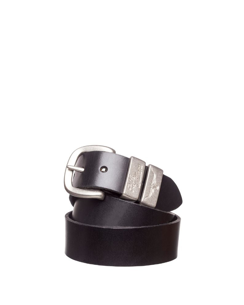 R.M. Williams 1 1/2" 3 Piece Solid Hide Belt - Black