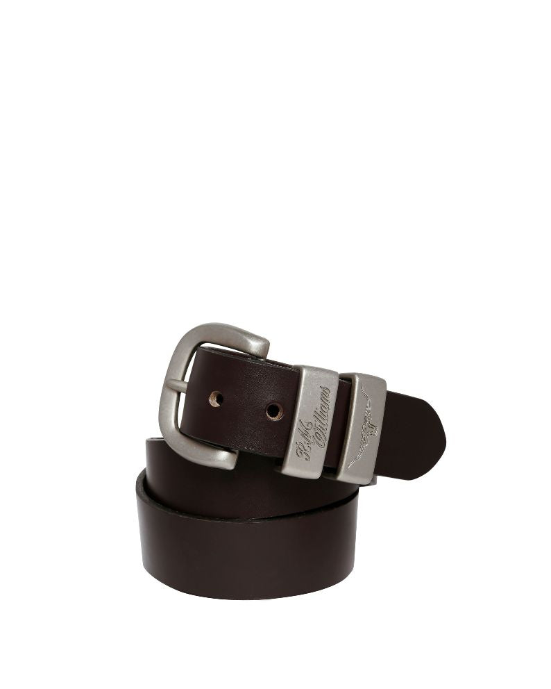 R.M. Williams 1 1/2" 3 Piece Solid Hide Belt - Chestnut