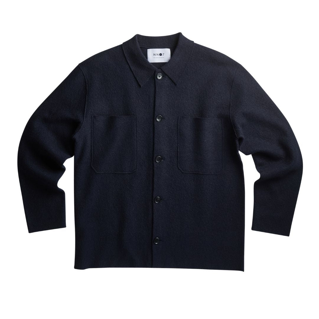 NN07 Jonas Hybrid 100% Merino Knit - Navy