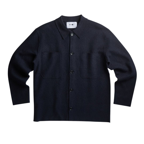 NN07 Jonas Hybrid 100% Merino Knit - Navy