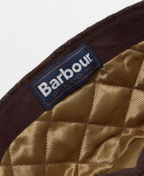 Barbour Deveron Tweed Flat Cap - Brown