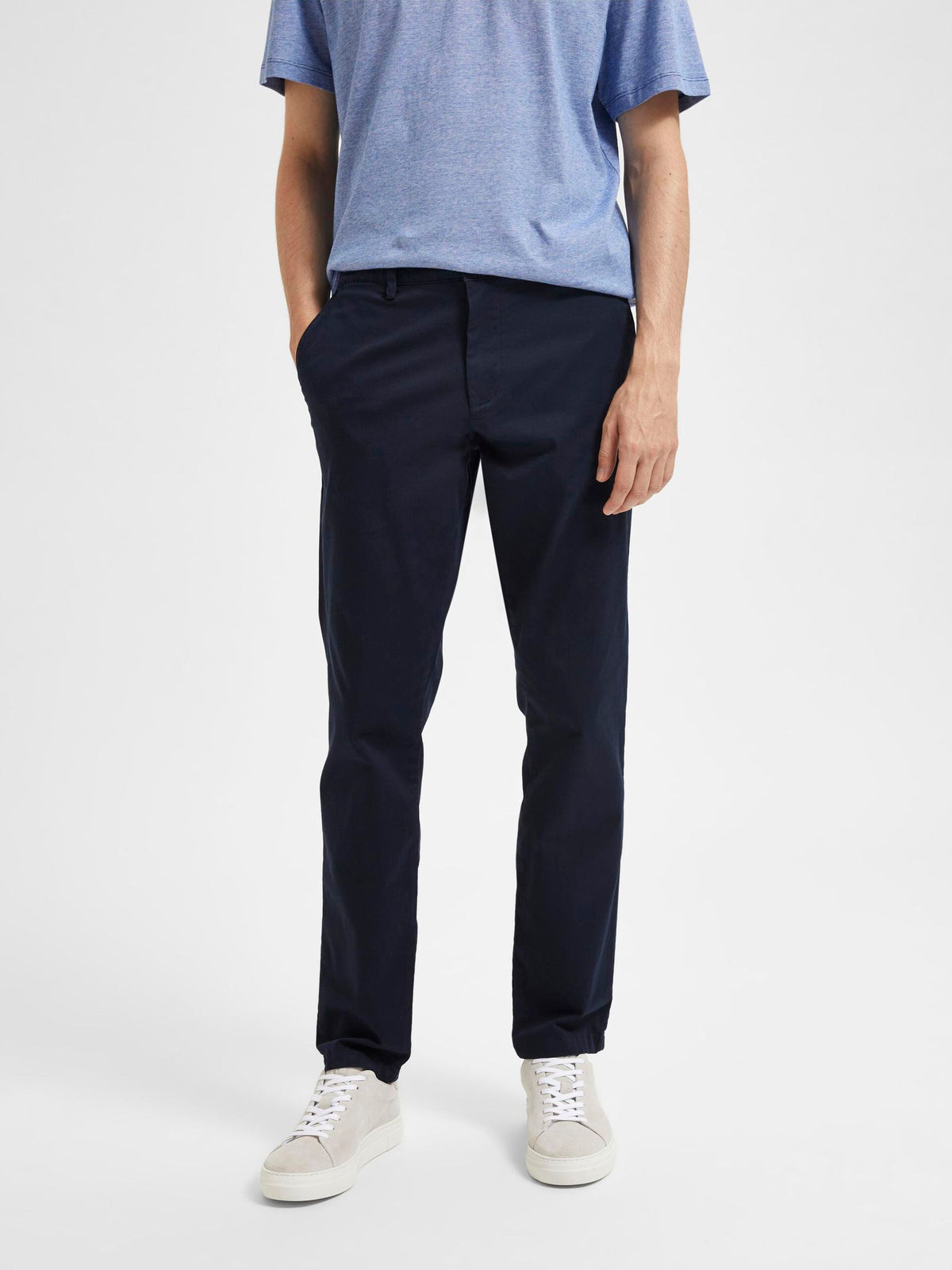 Selected Homme 175 Slim Fit Flex Chinos - Navy