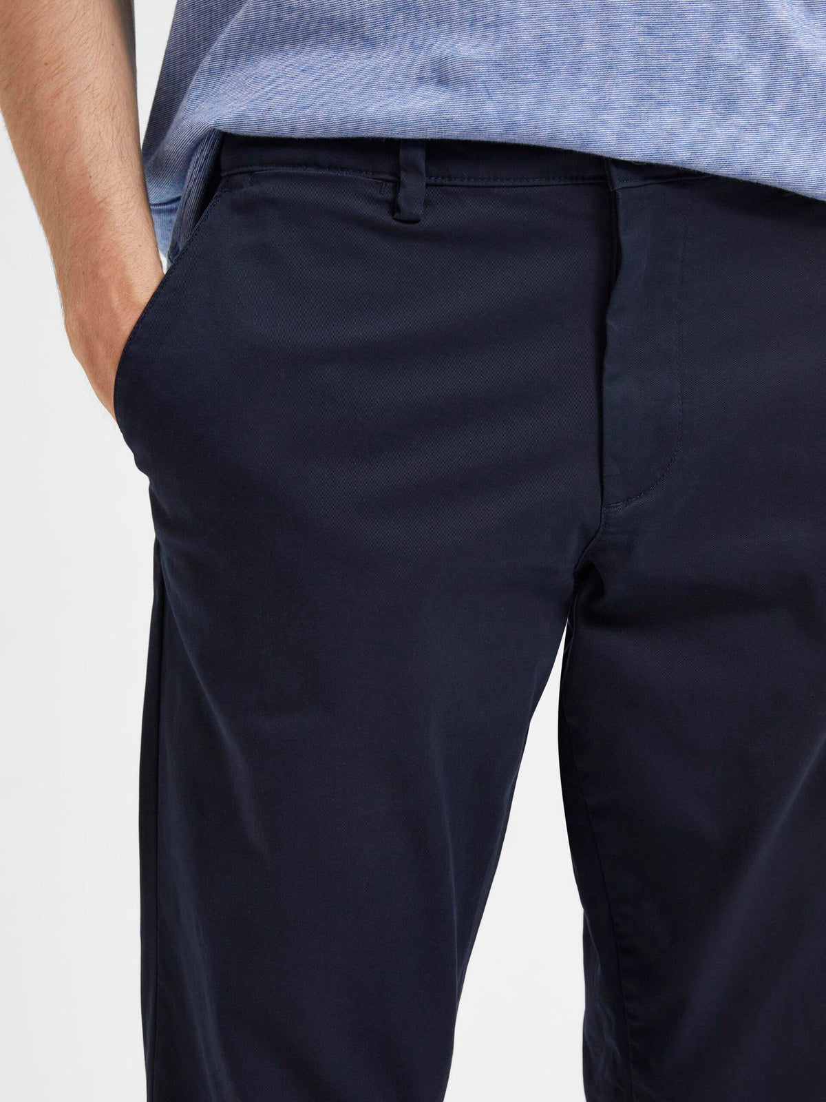 Selected Homme 175 Slim Fit Flex Chinos - Navy