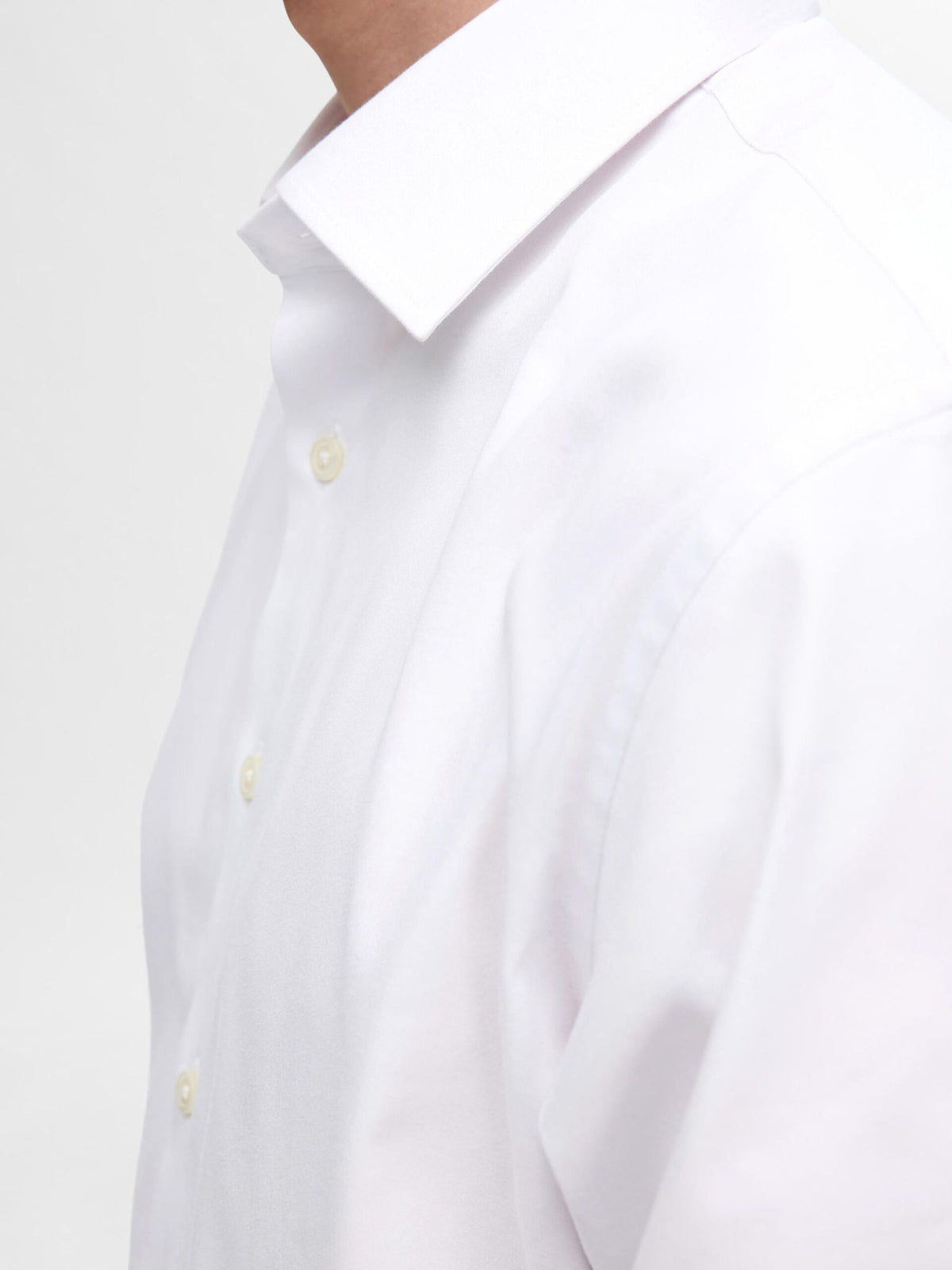 Selected Homme Slim Fit Stretch Shirt - White