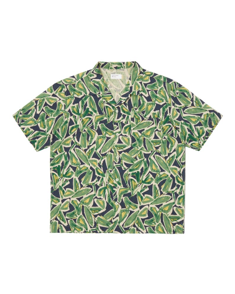 Universal Works Minari Shirt - Navy/Green