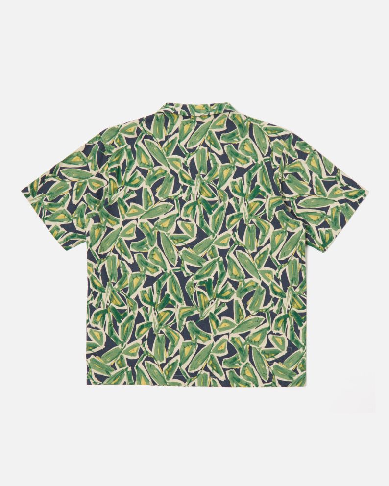 Universal Works Minari Shirt - Navy/Green