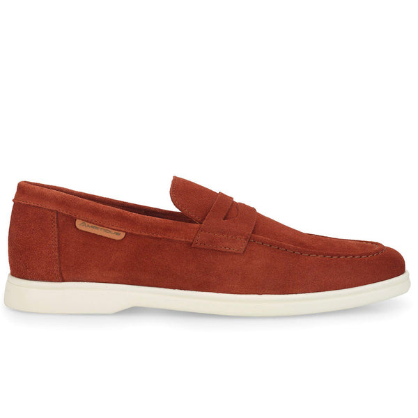 Ambitious Paros Moccasin Shoe - Brick