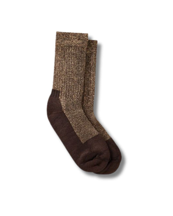 Red Wing Deep Toe Capped Wool Sock - Brown