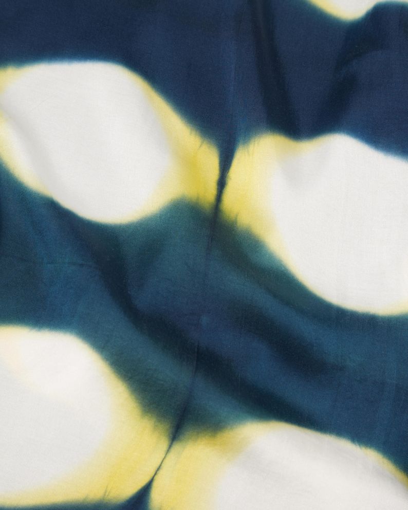 Universal Works Camp Shirt - Navy/Green/Yellow