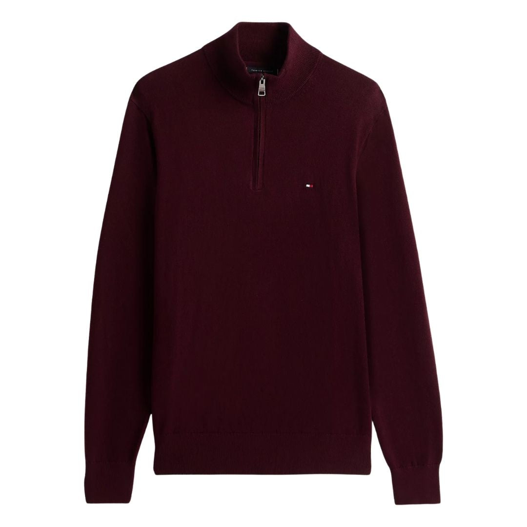 Tommy Hilfiger 1/2 Zip Knit - Burgundy