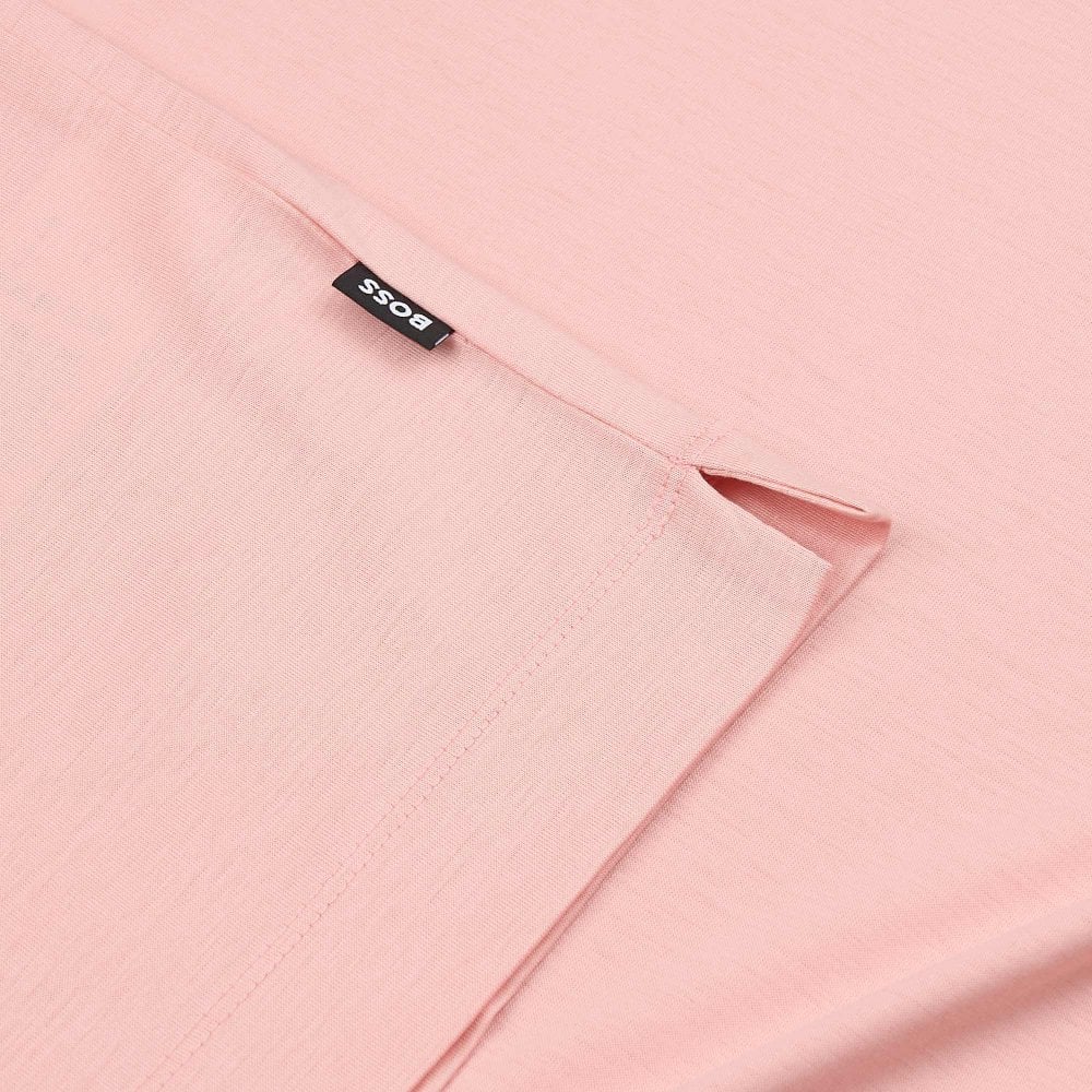 Boss Black Thompson Mercerised Cotton T-Shirt - Pink