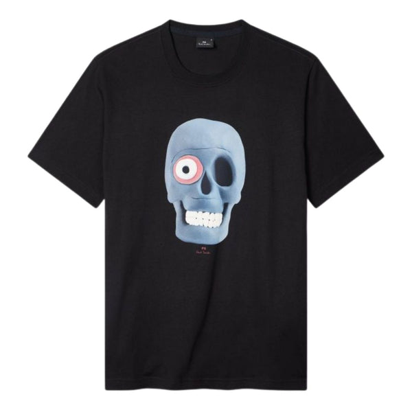 Paul Smith Reg Fit Skull T-Shirt - Black